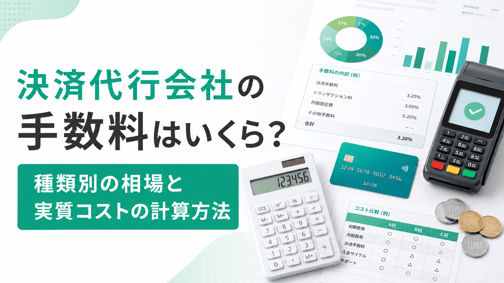 決済代行会社の手数料はいくら？種類別の相場と実質コストの計算方法